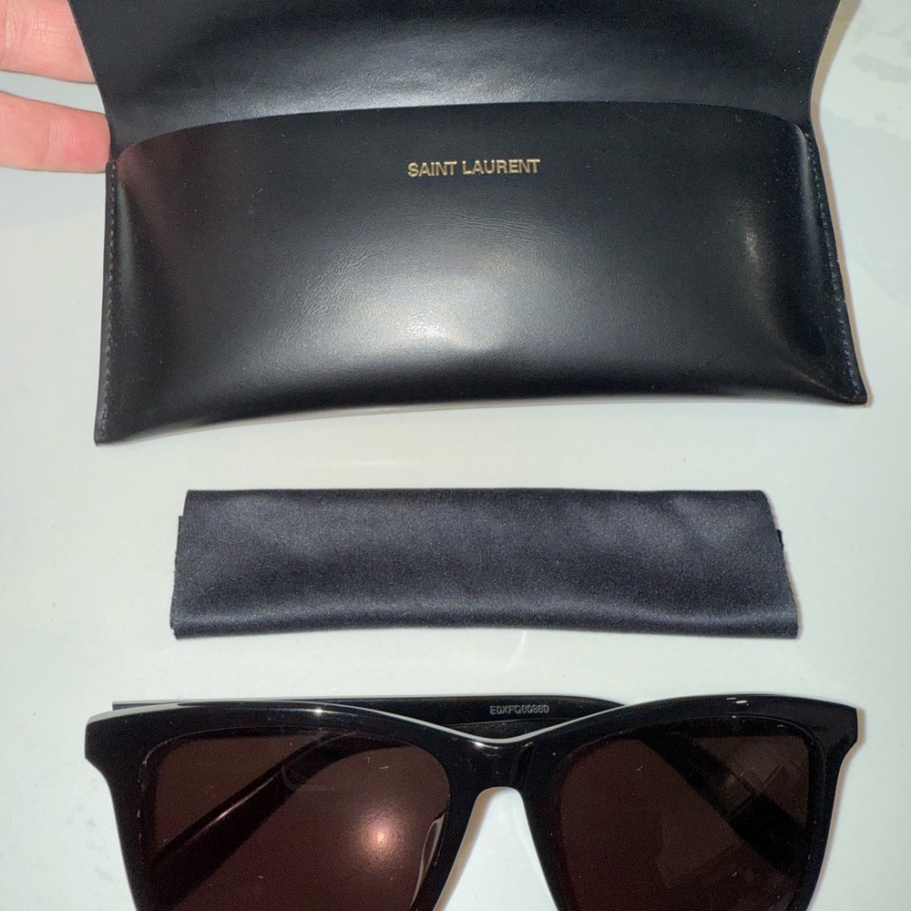 Saint Laurent Black Sunglasses with Case